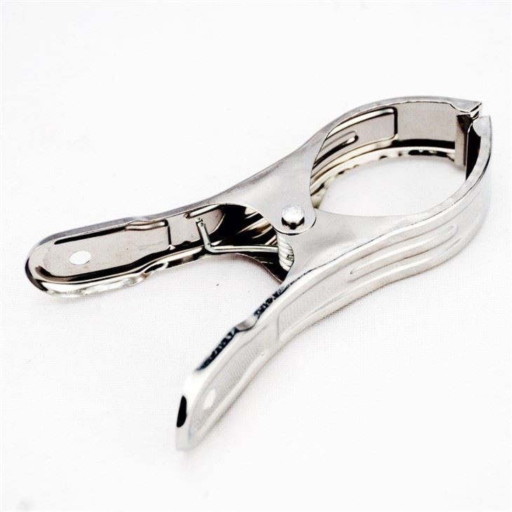 Beach Towel Clips Clamps Stainless Steel 4.3 Inch Large Heavy Duty Metal Clothespins Peg