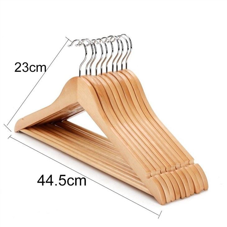 Factory Wholesale Perchas De Madera Household Adult Clothes Hangers Woods For Amazon Mail Package